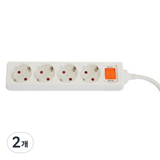 smato LED 過電流斷電開關 4孔延長線 NM4-02S, 2個