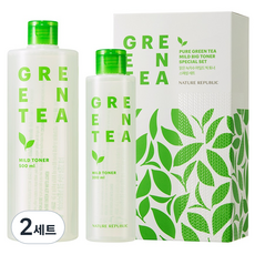 네이처리퍼블릭 맑은 녹차수 마일드 빅토너 스페셜 세트, 700ml, 2개