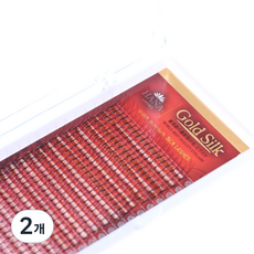 Hana Gold絲綢4D假睫毛 人工睫毛 0.07*10mm, 黑色 (C), 2個