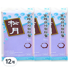 Songwol 松月 清新沐浴巾, 紫色, 12個, 1入