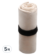 Allode 帆布捲簾式彩色鉛筆袋 48色 58 x 20 cm, 5個, 17 白色