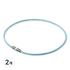 phiten 銀谷 磁性機能性項鍊 藍色 45cm, 2個
