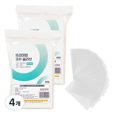 아가플러스 cpp 포토카드 하드 슬리브 56 x 87 mm 60p, 4개