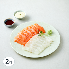 은하수산 광어 & 연어회 세트 (냉장), 2개, 200g