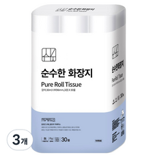 純粹的3層衛生紙, 30m, 30入, 90個