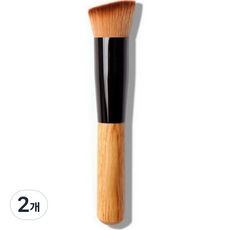 Mini Maxi 基本款斜角粉底刷, 混合色, 2個