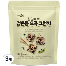 Simpleat 黑豆五穀酥脆餅, 130g, 3個