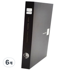 에코청운 칼라파렛트 D링바인더 A4 3공, 랜덤 발송, 6개