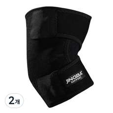 JINGBA SUPPORT 護肘帶 黑色, 2個