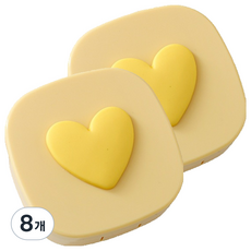 소울리치 러블리 콘텍트렌즈 케이스, 옐로우, 8개