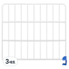 월드크린 창고 선반 칸막이 분리망 60 x 50 cm + 이중 버클 세트, 3세트
