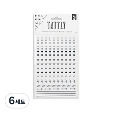 TATTLY 紋身貼紙 2入, 臉部表情, 6套
