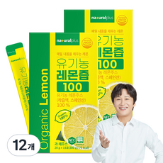 내츄럴플러스 유기농 레몬즙 100 15p, 300g, 12개