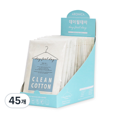 day feel day 衣櫃香氛袋 + 問號掛勾, 45個, 18g, 潔淨棉