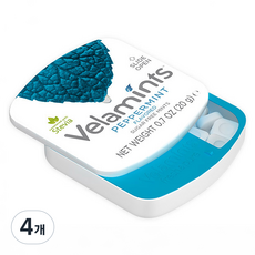 벨라민츠 프레쉬 퓨어 무설탕 페퍼민트 캔디, 20g, 4개