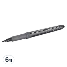 트라토 리라 영구 마카 F 검정 0.8mm F806803, 6개