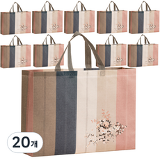 Fancy Fix 傳統圖案不織布購物袋 大型(47 x 36 cm), 混色, 20個