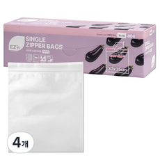 EZn이지엔 베이직 싱글지퍼백, 특대(XL), 80개입, 4개