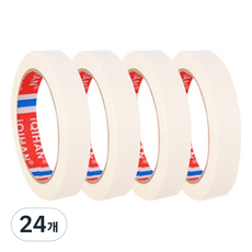 iQIHAN 다다 마스킹 종이테이프 20mm x 15m, 화이트, 24개
