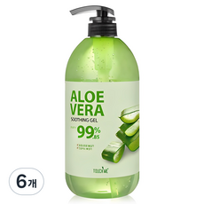 터치미 퓨리티 알로에베라 수딩젤, 1L, 6개