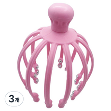 Goodsome 舒適頭部按摩器 12爪 雙珠 15.8 x 14 cm 70g, 3個, 麻灰色