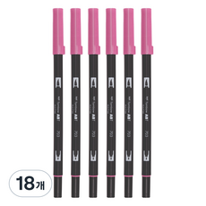 톰보 ABT 듀얼 브러시펜, 703 핑크 로즈, 18개