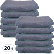 하트민 고품격 원단 고급 미용타올 110g 극세사, 그레이, 20개