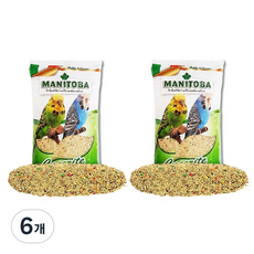 마니토바 사랑앵무 사료, 1kg, 6개