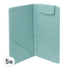 ABEL 力大牌 皮質帳單夾 開闔式, 綠色, 5個