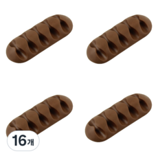 Raon Factory Leon簡約單色電線多功能收納架 5孔, 咖啡色, 16個