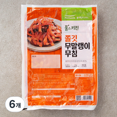 풀무원 바른선 쫄깃 무말랭이 무침, 1kg, 6개