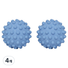 마켓피아 요가 필라테스 마사지 근육이완 롤링 마사지 지압볼 4.5cm, 블루, 4개