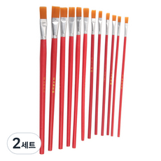 莫迪安基本款美術用油畫筆12件組, 2套, 1號, 2號, 3號, 4號, 5號, 6號, 7號, 8號, 9號, 10號, 11號, 12號