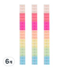 indi.k Big Block螢光筆 6色, 多種顏色, 6個