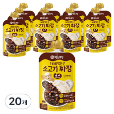 아이꼬야 맘스쿠킹 바로먹는 안심소스, 소고기 짜장, 100g, 20개