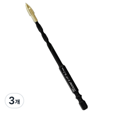 ZEST 多功能鑽頭 箭頭型 4刃 十字鑽頭 混凝土 磁磚 塑膠 Z-HT 6mm, 3個
