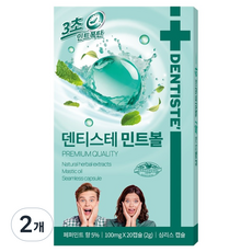 덴티스테 민트볼, 2g, 2개