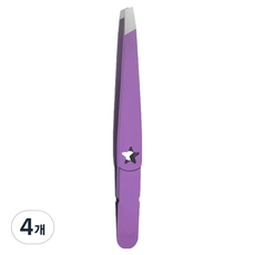 바움미루 뷰티 핀셋 스타 9.6cm, 4개, 퍼플