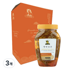 가가농장 유리병 벌집꿀, 3개, 1.2kg