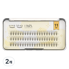 ccam bbak 偶像款W型分段式假睫毛 11mm, 2個, 單一顏色