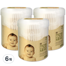 NATURE LOVE MERE 然自母愛 新生兒專用棉花棒, 300件, 6個