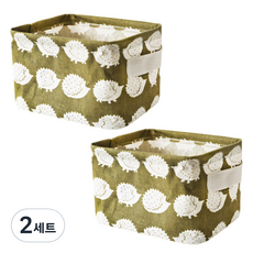 THE ZAKKA 布料方形籃 2種, C型, 2組