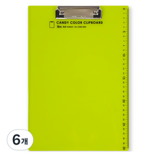 아이비스 캔디컬러 클립보드, 그린, 6개