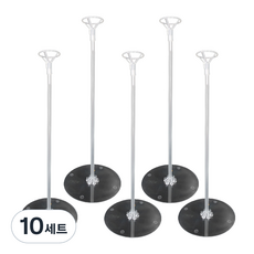 氣球桿單件組, 透明, 10套