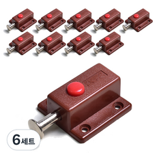 손잡이세상 원터치 랏찌10p + 기본나사 60p세트, 6세트