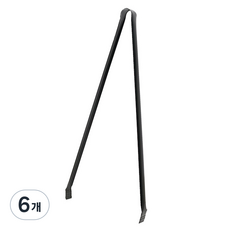 크린메이트 블랙코팅 쓰레기 철집게 60cm, 6개