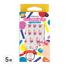 withshyan 女童美甲片, 09 媽媽熊, 5個