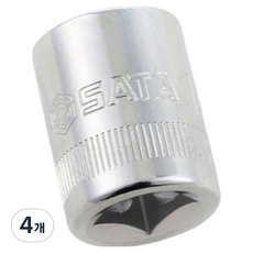 SATA 六角套筒 22mm 12317, 4個