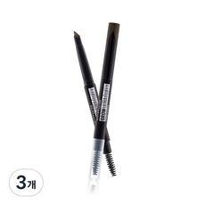 메이블린 뉴욕 패션브로우 울트라 플러피, 3개, 다크 브라운