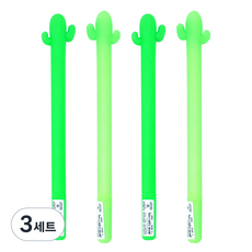 Withna 軟軟矽膠仙人掌中性筆 4入組 74-0311, 3套, 隨機出貨